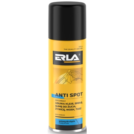 ERLA Anti Spot Odplamiacz Usuwa Klej Gumę Smołę Wosk Tusz 250ml R1100