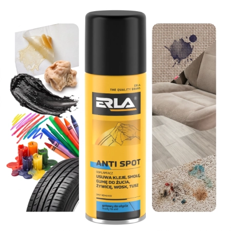 ERLA Anti Spot Odplamiacz Usuwa Klej Gumę Smołę Wosk Tusz 250ml R1100