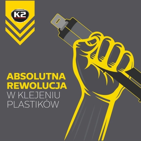 K2 PLASTIPOX Klej Dwuskładnikowy Do Plastiku Gumy Metalu I Szkła 25g B478