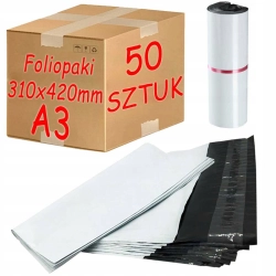 Foliopaki Kurierskie Białe A3 310x420mm - 50 szt.