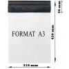 Foliopaki kurierskie białe foliopak do pakowania A3 310x420 mm - 1000 szt.