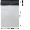 Foliopaki kurierskie białe foliopak do pakowania XL 500x600mm - 500 szt.