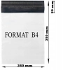 Foliopaki kurierskie białe foliopak do pakowania B4 260x350mm - 100 szt.