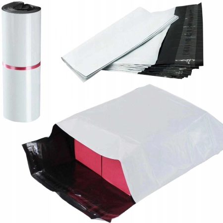Foliopaki kurierskie białe foliopak do pakowania B4 260x350mm - 100 szt.