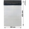Foliopaki kurierskie białe foliopak do pakowania C3 350x450mm - 50 szt.