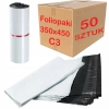 Foliopaki kurierskie białe foliopak do pakowania C3 350x450mm - 50 szt.