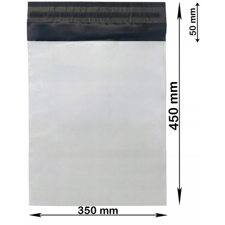 Foliopaki kurierskie białe foliopak do pakowania C3 350x450mm - 100 szt.