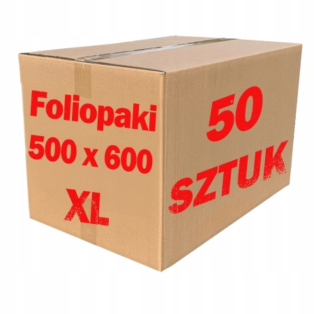 Foliopaki kurierskie różowe foliopak do pakowania XL 500x600mm - 50 szt.
