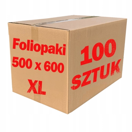 Foliopaki kurierskie różowe foliopak do pakowania XL 500x600mm - 100 szt.