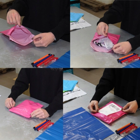 Foliopaki kurierskie różowe foliopak do pakowania XL 500x600mm - 100 szt.