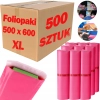 Foliopaki kurierskie różowe foliopak do pakowania XL 500x600mm - 500 szt.
