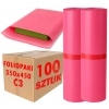 Foliopaki kurierskie różowe foliopak do pakowania C3 350x450mm - 100 szt.