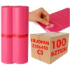 Foliopaki kurierskie różowe foliopak do pakowania C3 350x450mm - 100 szt.