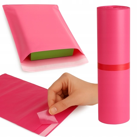 Foliopaki kurierskie różowe foliopak do pakowania C3 350x450mm - 1000 szt.