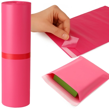 Foliopaki kurierskie różowe foliopak do pakowania C3 350x450mm - 1000 szt.